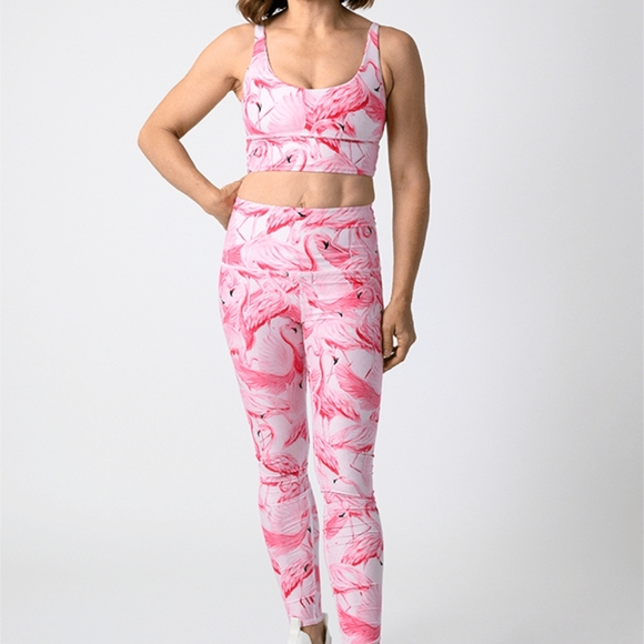 Yoga Democracy Leggings - Ready to Flamingle - Picture 1 of 3